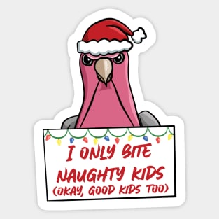 Only Bite Naughty Kids Galah Cockatoo Sticker